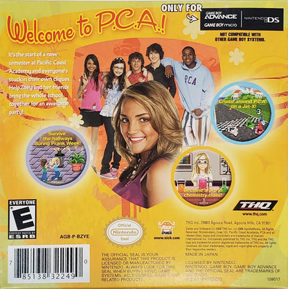 
Zoey 101 | Game Boy Advance | back cover 1 | Region: North America | Source: LaunchBox