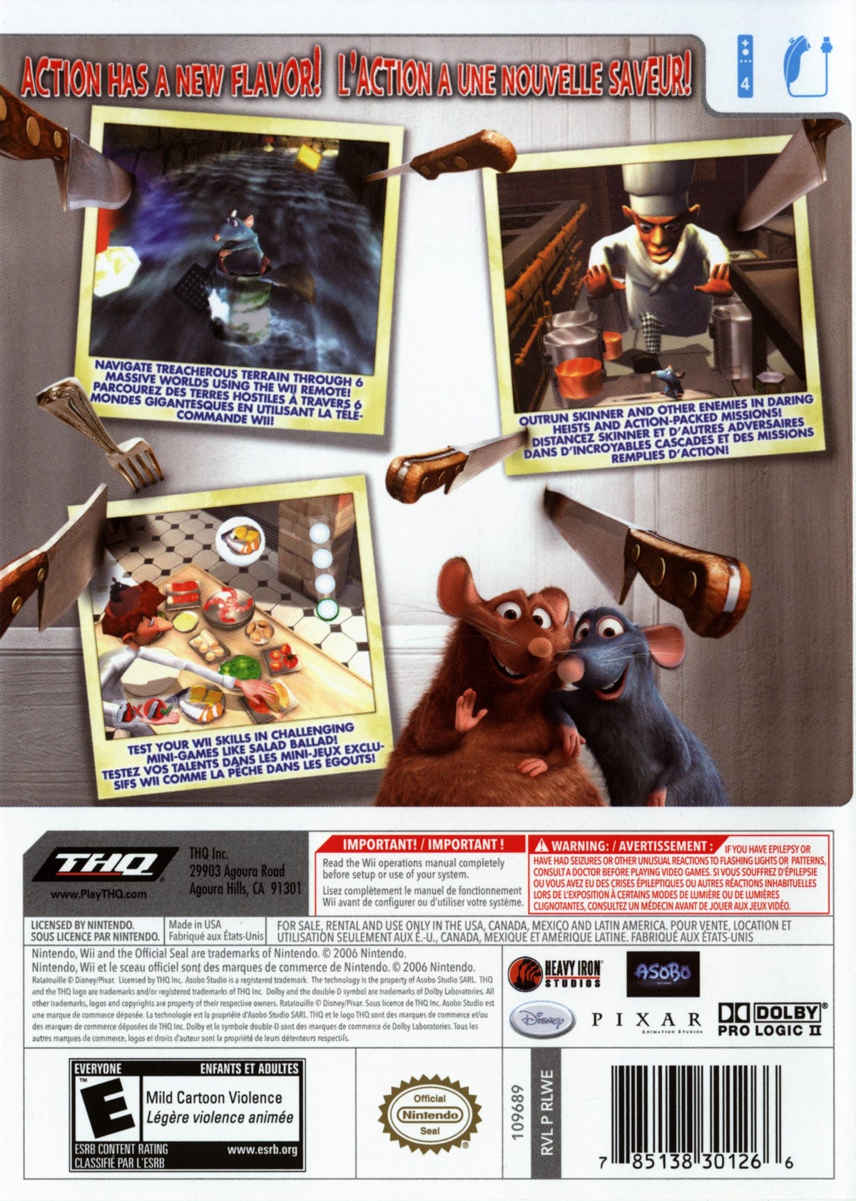 Disney•Pixar Ratatouille | Nintendo DS | back cover 1