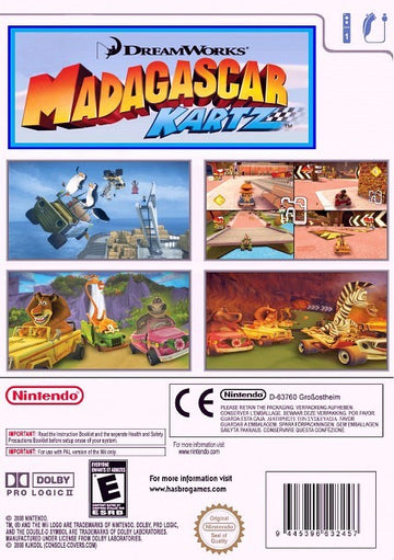 
Madagascar: Kartz | Nintendo DS | back cover 1 | Region: North America | Source: LaunchBox