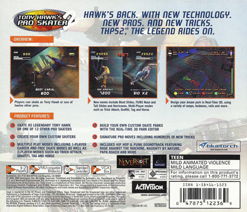
Tony Hawk's Pro Skater 2 | Dreamcast | back cover 1