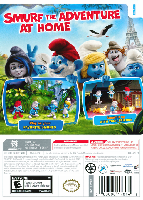 
The Smurfs 2 | Wii | back cover 1