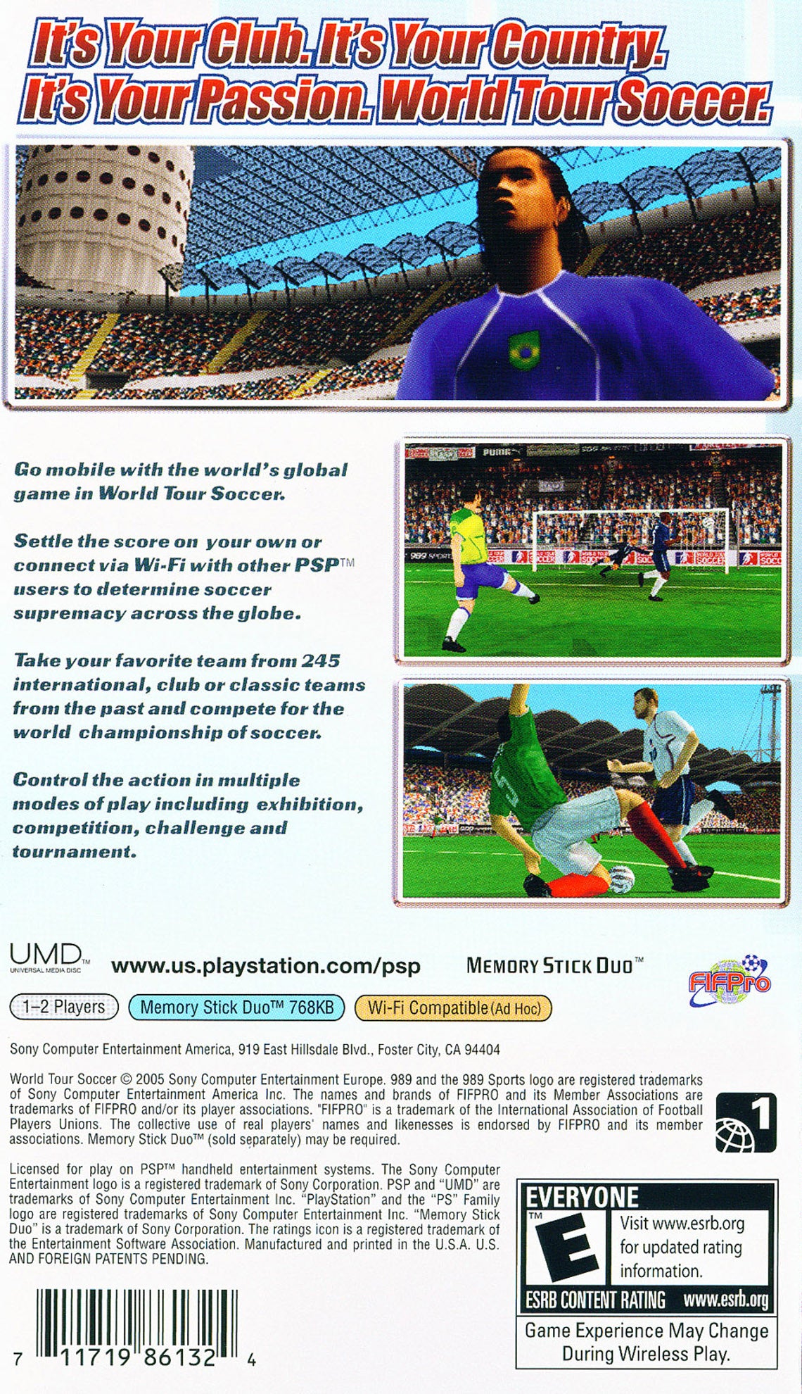 
World Tour Soccer 2006 | PSP | back cover 1