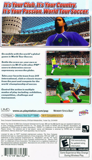 
World Tour Soccer 2006 | PSP | back cover 1