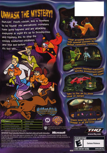 
Scooby-Doo!: Unmasked | Xbox | back cover 1 | Region: North America | Source: LaunchBox
