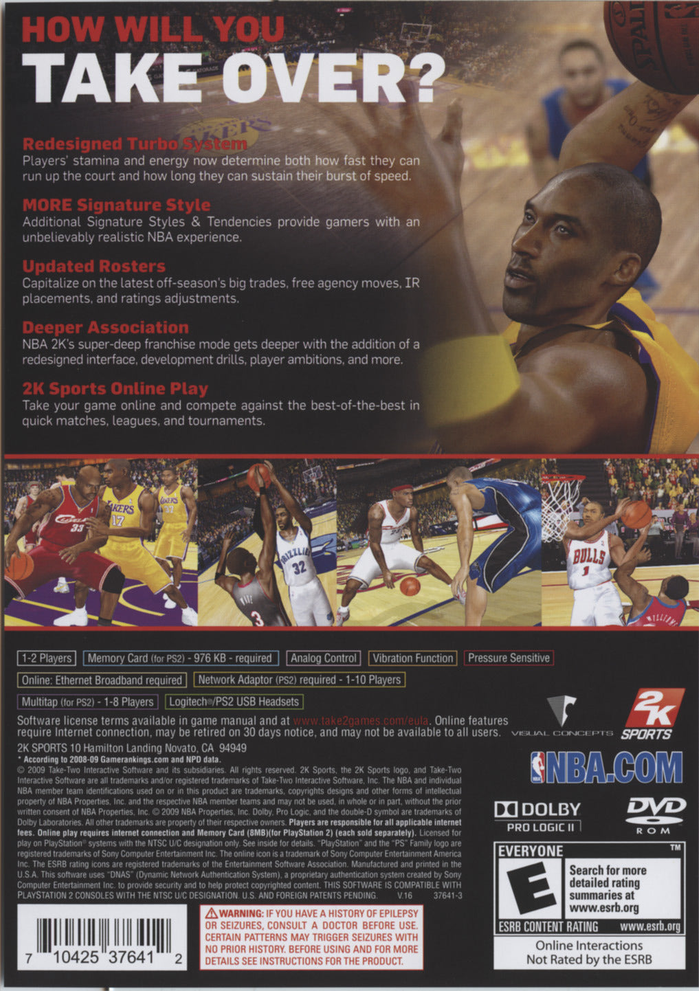 
NBA 2K10 | PlayStation 2 | back cover 1