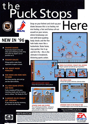 
NHL 96 | Genesis | back cover 1