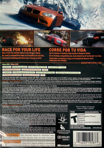 
Need for Speed: The Run | Xbox 360 | back cover 1