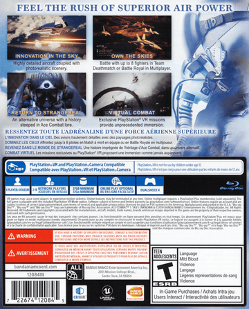 
Ace Combat 7: Skies Unknown | PlayStation 4 | back cover 1