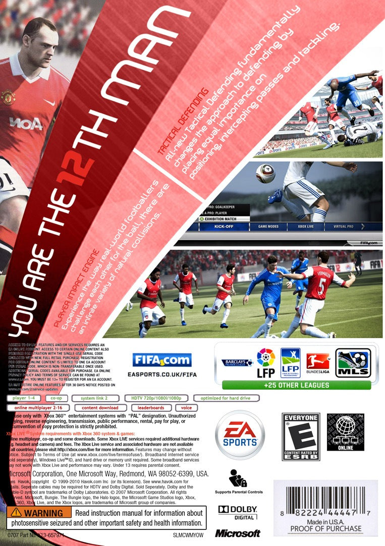 
FIFA Soccer 12 | PlayStation 2 | back cover 1