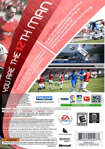 
FIFA Soccer 12 | PlayStation 2 | back cover 1