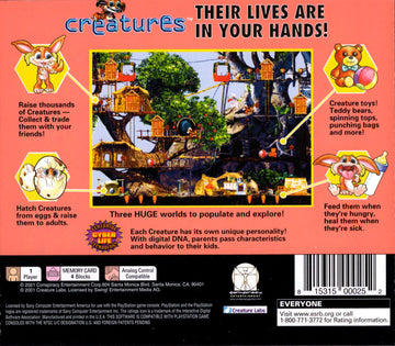 
Creatures | PlayStation | back cover 1 | Region: North America | Source: LaunchBox