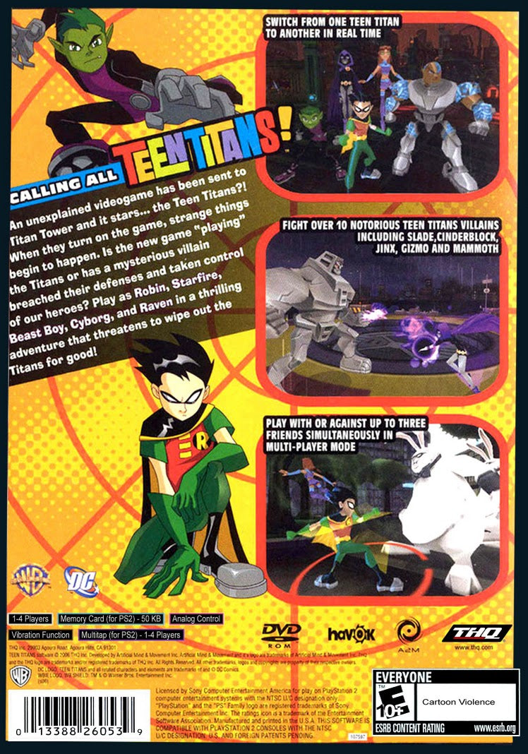 Teen Titans | PlayStation 2 | back cover 1