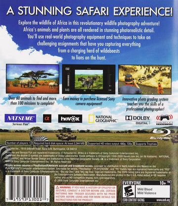 
Afrika | PlayStation 3 | back cover 1 | Region: North America | Source: LaunchBox