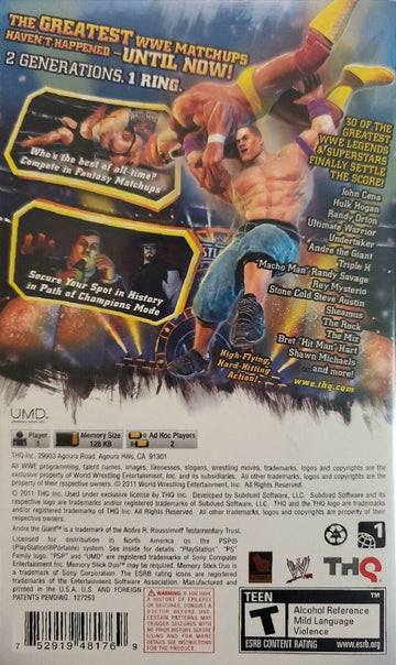 
WWE All Stars | PSP | back cover 1 | Region: North America | Source: LaunchBox