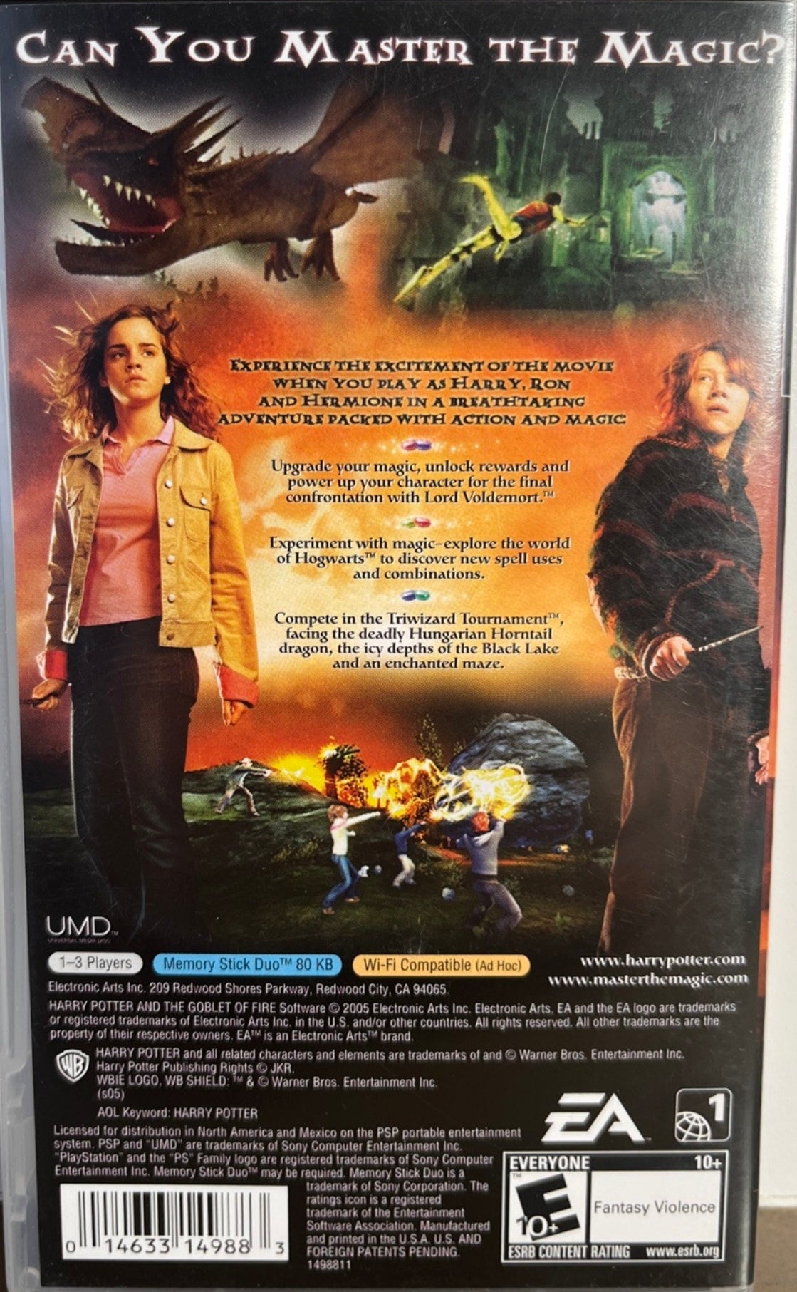 
Harry Potter and the Goblet of Fire | PSP | back cover 1