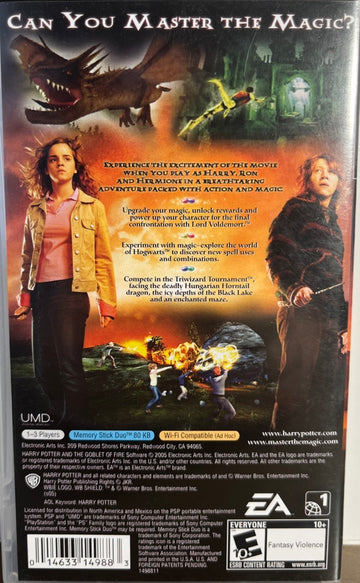 
Harry Potter and the Goblet of Fire | PSP | back cover 1
