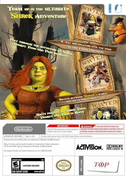 
Shrek Forever After: The Final Chapter | Wii | back cover 1