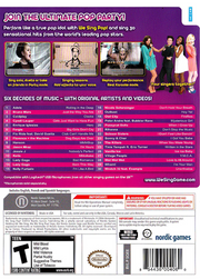 
We Sing: Pop! | Wii | back cover 1