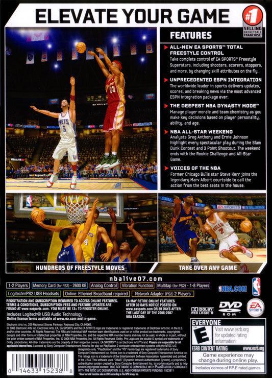 
NBA Live 07 | PlayStation 2 | back cover 1 | Region: North America | Source: LaunchBox