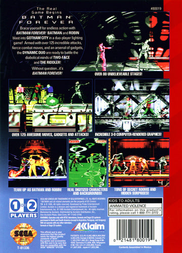 
Batman Forever | Genesis | back cover 1