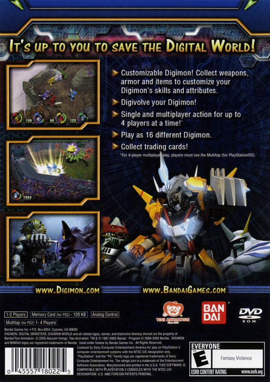 
Digimon World 4 | PlayStation 2 | back cover 1 | Region: North America | Source: LaunchBox