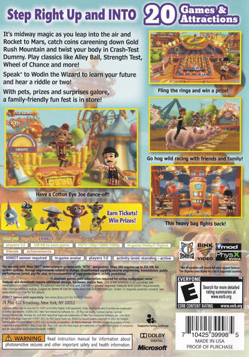 
Carnival Games: Monkey See, Monkey Do | Xbox 360 | back cover 1 | Region: North America | Source: LaunchBox
