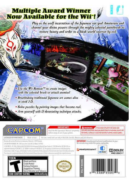 
Okami | Wii | back cover 1