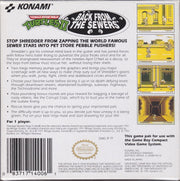 
Teenage Mutant Ninja Turtles II: Back from the Sewers | Game Boy | back cover 1