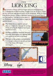
The Lion King | Game Gear | back cover 1