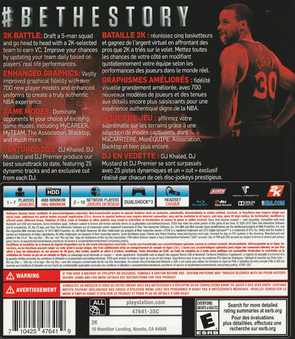 
NBA 2K16 | PlayStation 3 | back cover 1