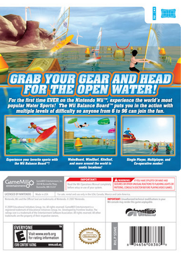 
Water Sports | Wii | back cover 1