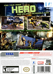 
The Incredible Hulk | Wii | back cover 1