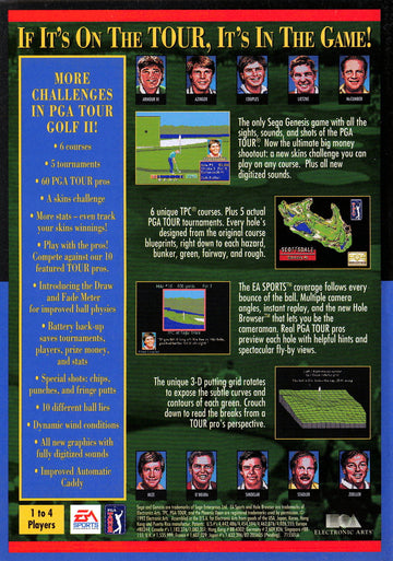 
PGA Tour Golf II | Genesis | back cover 1