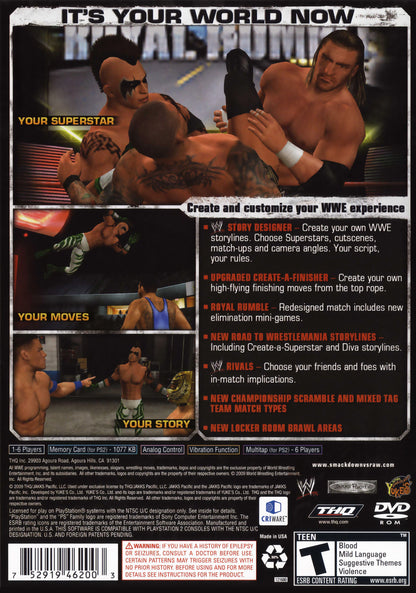 
WWE Smackdown vs. Raw 2010 | PlayStation 2 | back cover 1 | Region: North America | Source: LaunchBox