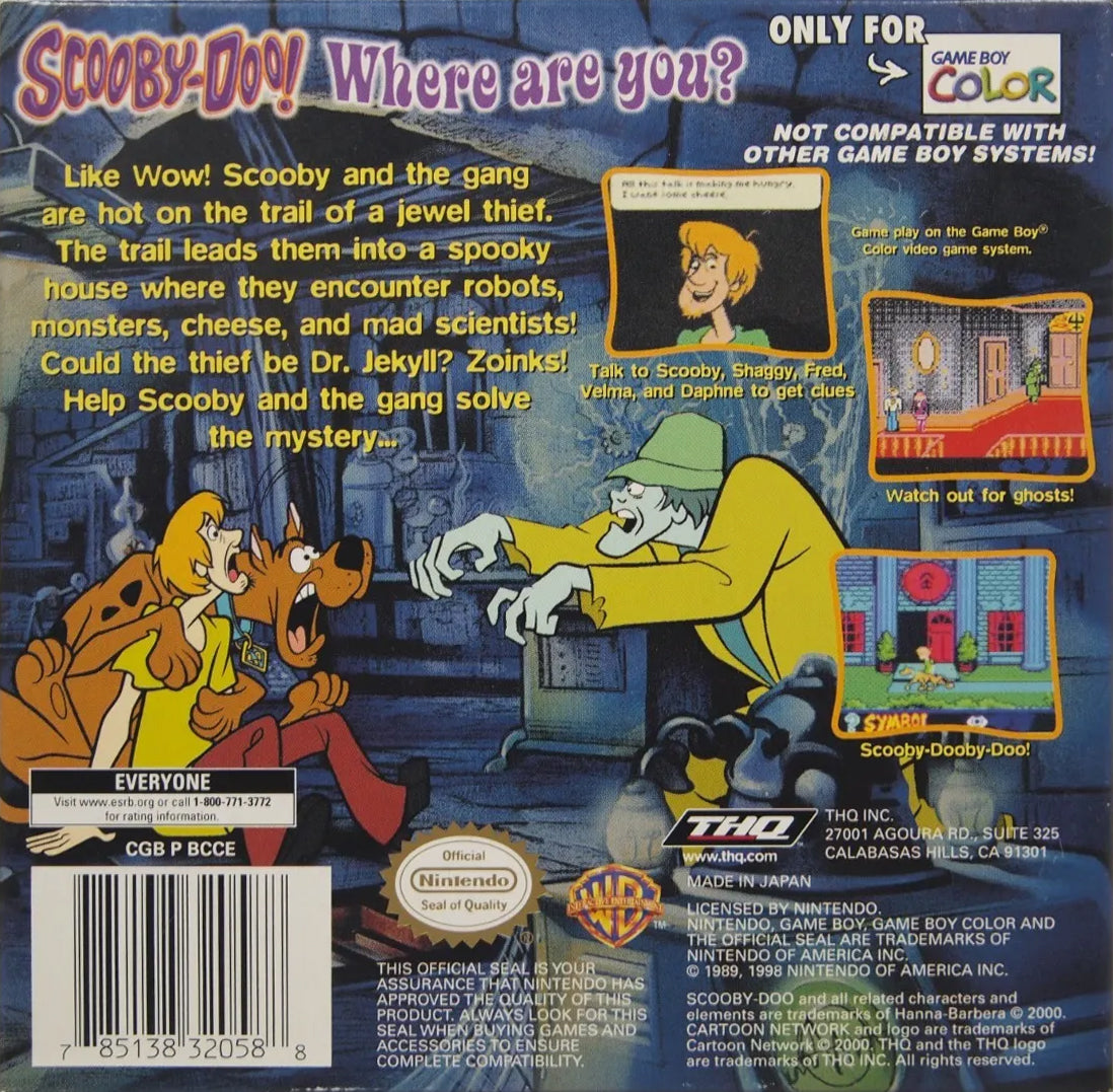 Scooby-Doo!: Classic Creep Capers | Game Boy Color | back cover 1