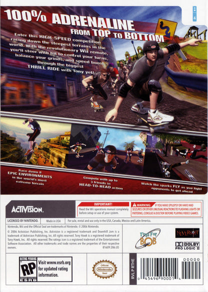 
Tony Hawk's Downhill Jam | Wii | back cover 1
