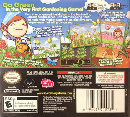 
Gardening Mama | Nintendo DS | back cover 1