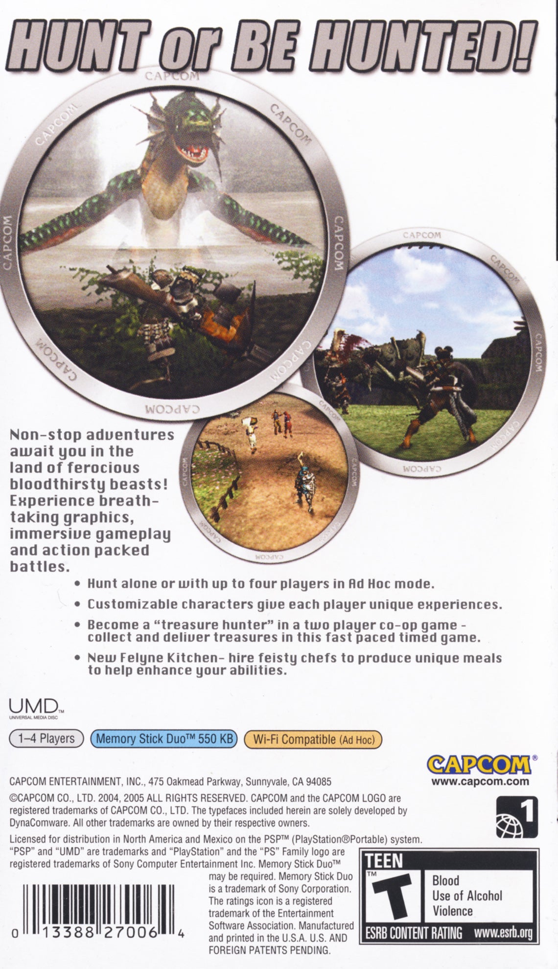 
Monster Hunter: Freedom | PSP | back cover 1
