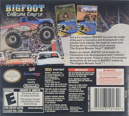 
Bigfoot: Collision Course | Nintendo DS | back cover 1