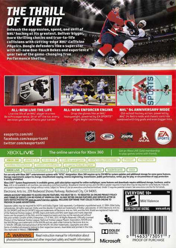
NHL 14 | Xbox 360 | back cover 1 | Region: North America | Source: LaunchBox