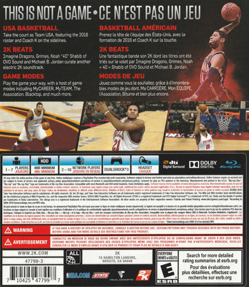 
NBA 2K17 | PlayStation 3 | back cover 1