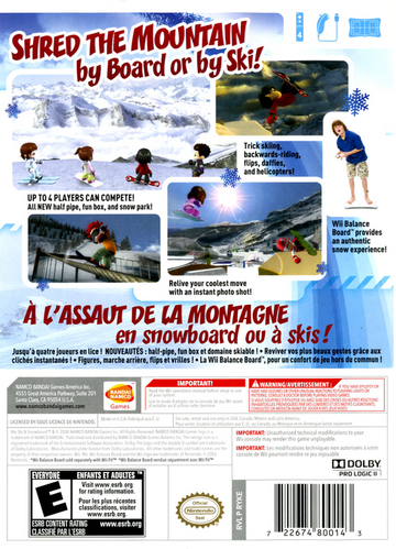
We Ski & Snowboard | Wii | back cover 1