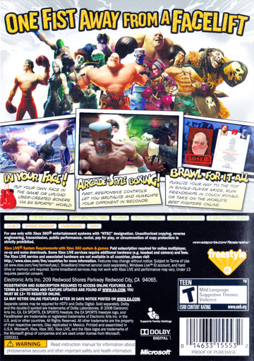 
Facebreaker | Xbox 360 | back cover 1