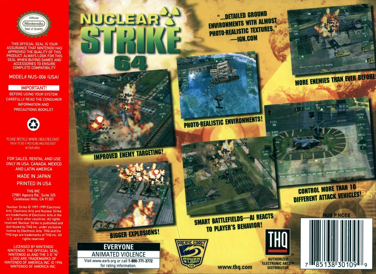 
Nuclear Strike | Nintendo 64 | back cover 1
