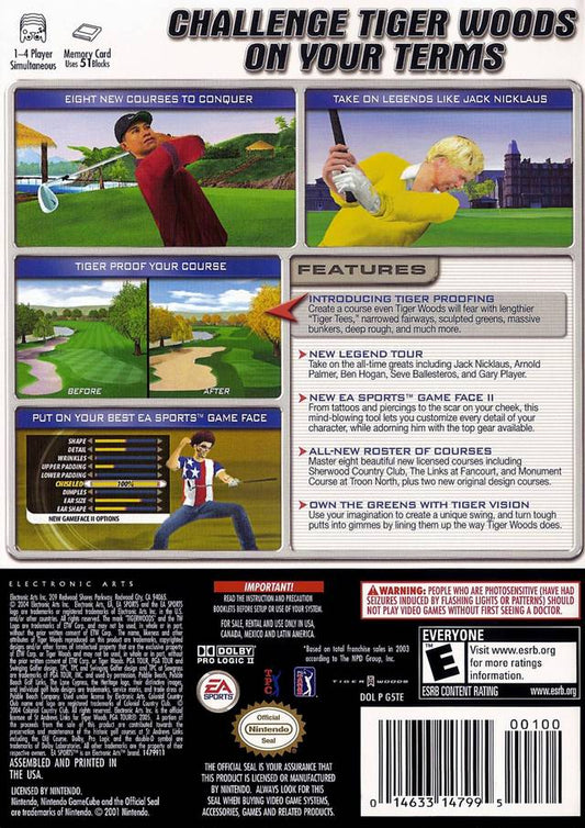 
Tiger Woods PGA Tour 2005 | GameCube | back cover 1