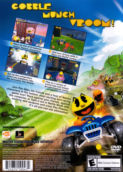 
Pac-Man World Rally | PlayStation 2 | back cover 1 | Region: North America | Source: LaunchBox