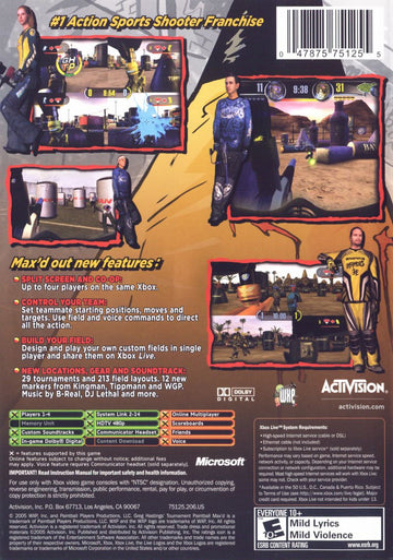 
Greg Hastings' Tournament Paintball Max'd | Game Boy Advance | back cover 1