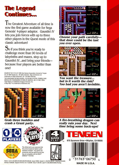 
Gauntlet IV | Genesis | back cover 1