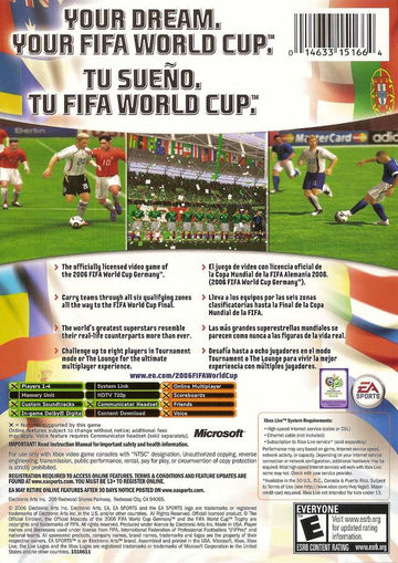 
FIFA World Cup: Germany 2006 | Xbox | back cover 1