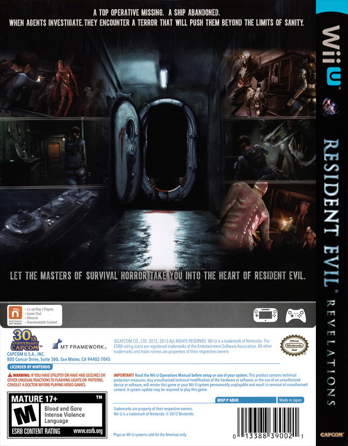 
Resident Evil: Revelations | Wii U | back cover 1